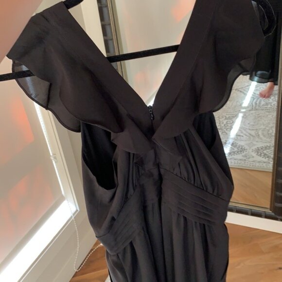 BCBGeneration Blackruffly Babydoll Mini Dress - Picture 4 of 5